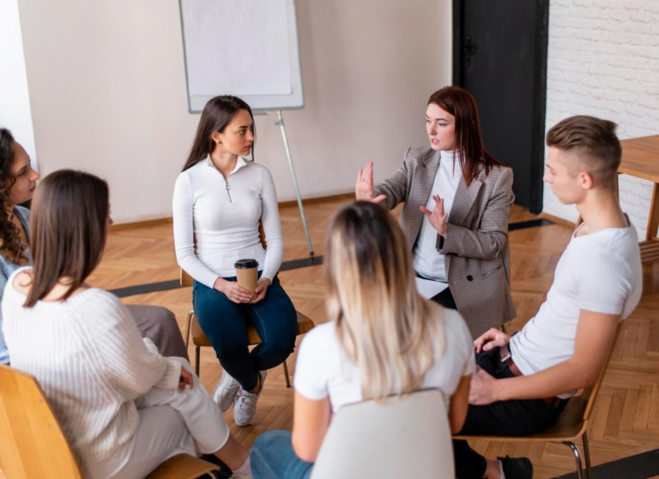 Modern office workspace with financial planning materials
